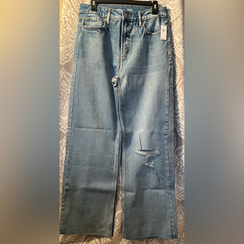 Old Navy Extra High Rise Wide Leg Jeans